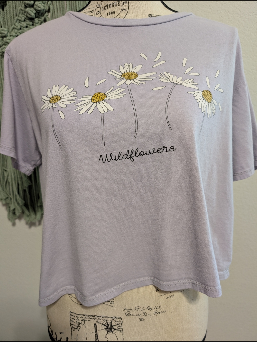 french pastry Lilac Logo Tee with Printed Tag
